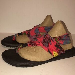 Sanuk Womens (WPNP) Yoga Sling 2 Print Hawaii Slingback Sandal SWS10818